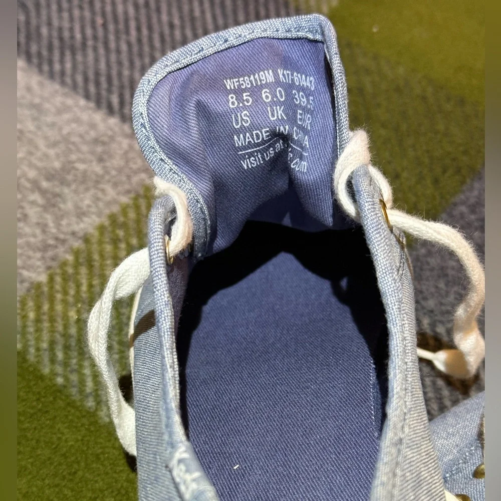 Women’s Keds Sneakers Chambray Light Blue: Size 8.5M - Picture 8 of 9